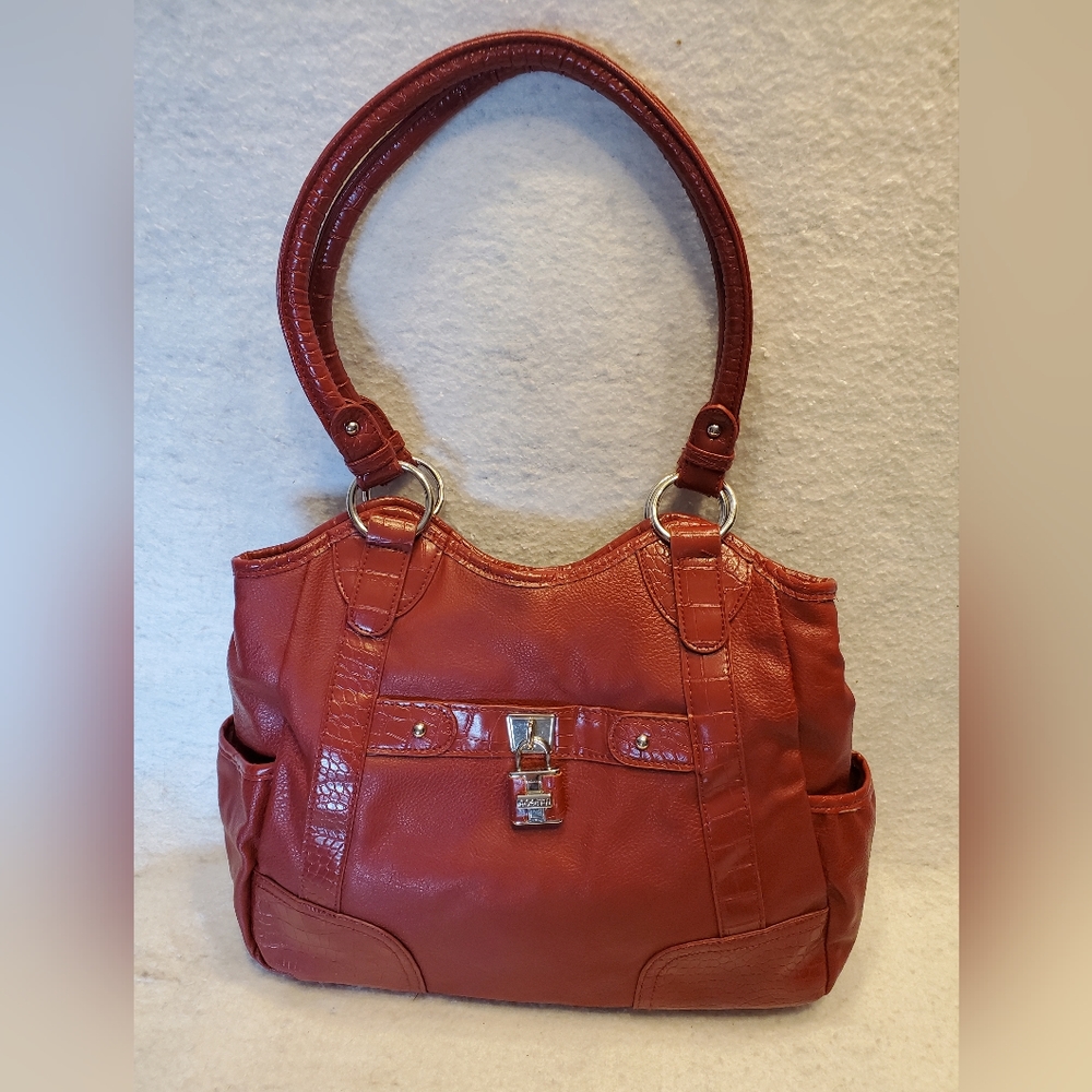 Rosetti Burgundy/Wine Colored M/L Satchel Tote Bag, NWOT